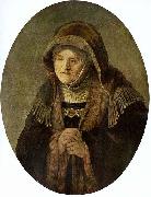 REMBRANDT Harmenszoon van Rijn Portrat der Mutter Rembrandts, Oval oil on canvas